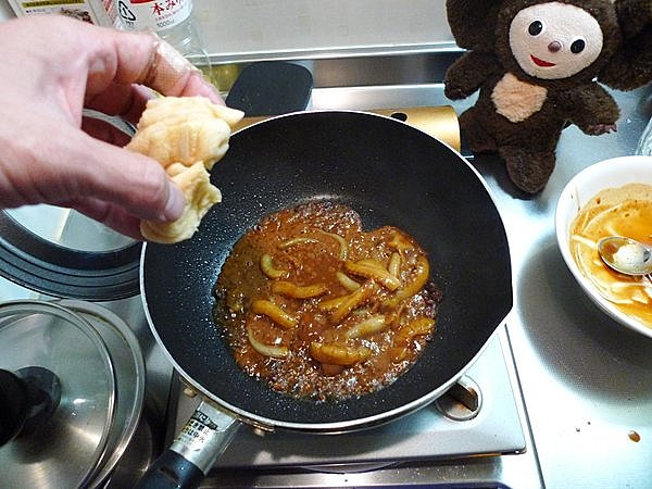 イカワタ味噌炒めの作り方（2）
