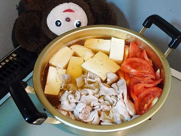 豚肉豆腐トマト入り 作り方