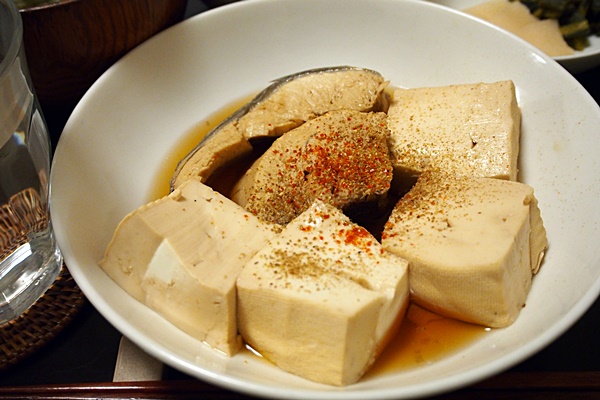 生ぶしと豆腐の煮物