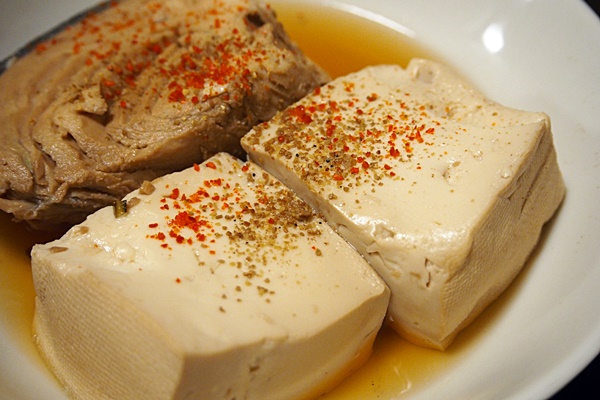 生ぶしと豆腐の煮物
