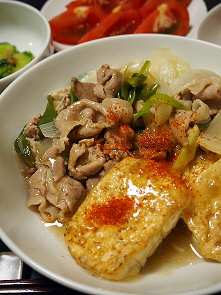 豚肉と豆腐の炒め煮