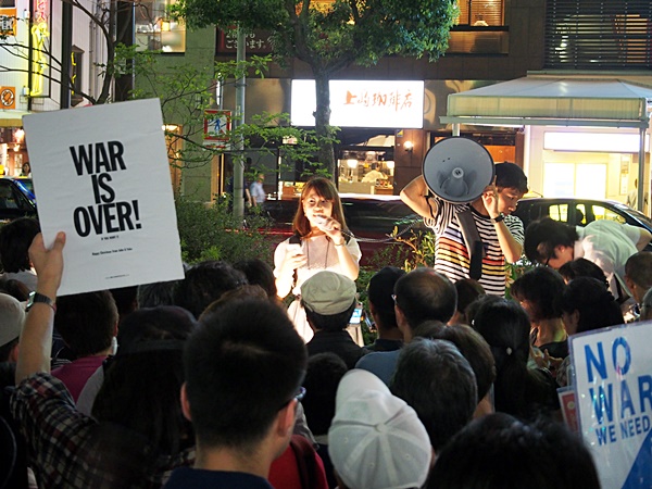 8月7日神戸元町・SEALDs KANSAI街宣アピール