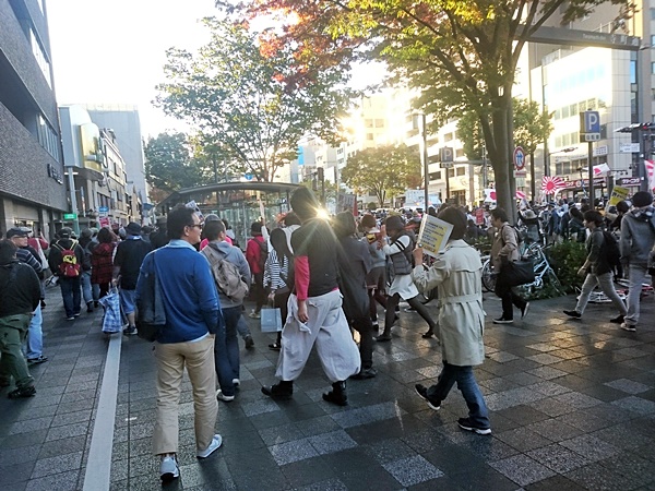10月25日京都・在特会ヘイトデモへのカウンター