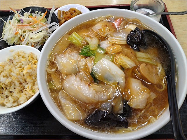 香楽園 蒲田西口店、ランチ定食の五目タンメン